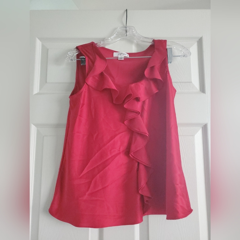 Josephine Studios Blouse Top Womans Size 4 Petites Red Sleeveless